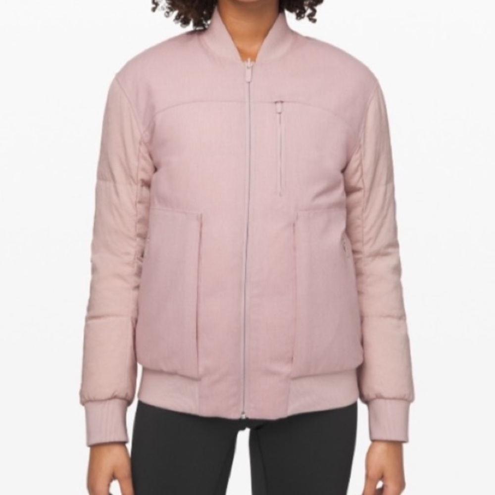 🟠SOLD🟠Roam Far Wool Reversible Bomber/Waterproof/Pink - Picture 4 of 13